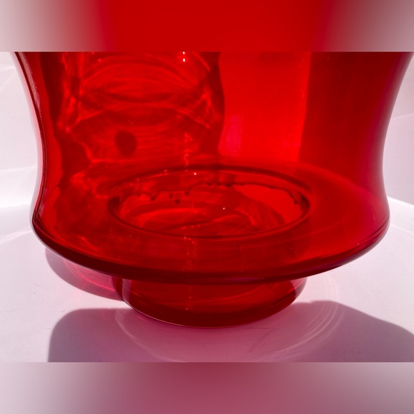 Vintage Mid Century Handmade in Poland Large Art Glass Vase 11.75" Tall Bamboo - Picture 8 of 16